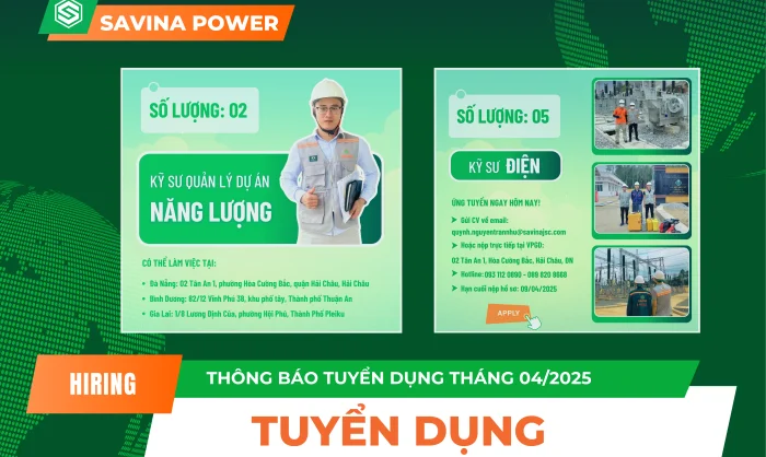 THÔNG BÁO TUYỂN DỤNG THÁNG 04/2025